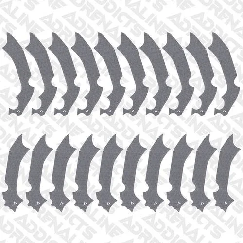 10 Pairs│2021-2024 Kawasaki KX250 KX250X Rubberized Grip Tape│Adrenaline Addicts