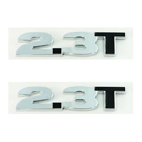 2.3T Wing Emblem (Pair) (Chrome/Black) for Mustang EcoBoost 2015-22 | #3668-102 | UPR