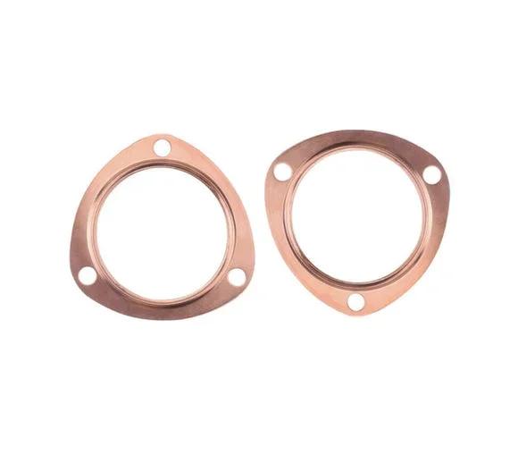 2 x 3 ” Inch Copper Header Exhaust Collector Gaskets Flanges Universal 3 Bolt