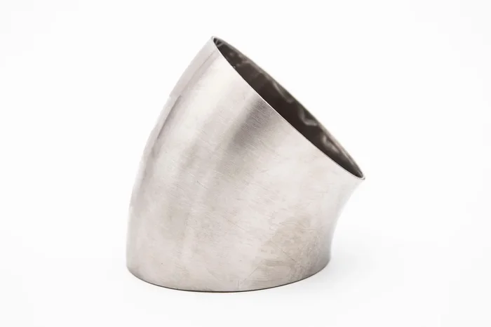 3.000” 16GA 1.5mm Tight Radius 45° Mandrel Bend – (3.000 ” / 1D CLR) – Brushed Finish – 304 SS Stainless