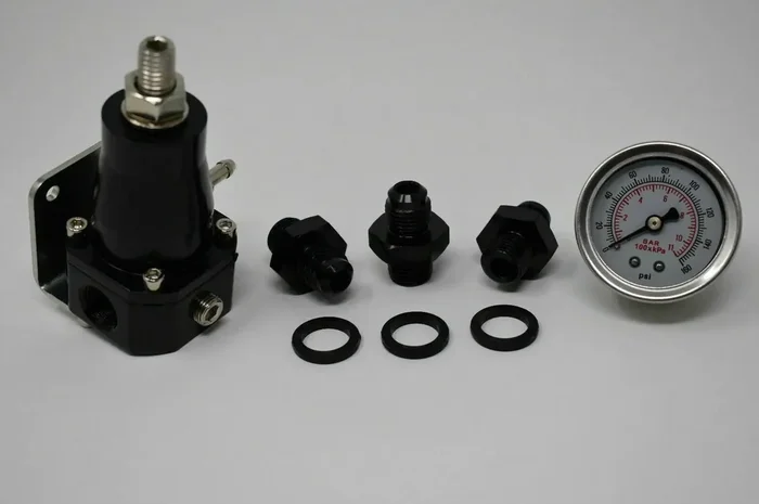 30-70 Psi Universal Fuel Pressure Regulator Gauge An6 Fittings Motor K Fpr USA