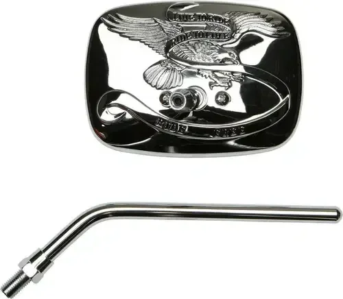 “Live to Ride” Spirit Mirror Right 10mm Chrome Emgo 20-31754A