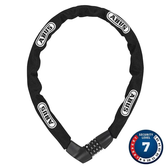 ABUS Tresor 1385 Chain with Combination Lock – 7mm x 110cm – Black [MPN: 48628]