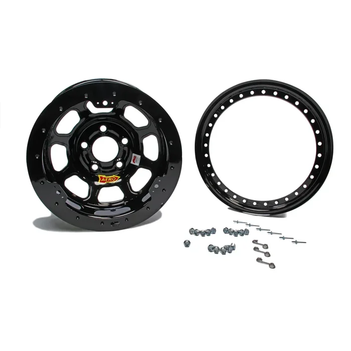 Aero 33 Series Beadlock Wheel – Black – 13 ” x 7 ” – 2 ” Back Spacing – 4 x 4.25 ” Bolt Circle – 19 lbs.