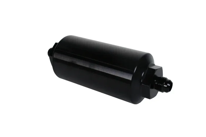 Aeromotive Inline Fuel Filter 2 ” OD – 40 Micron – 6AN – Black