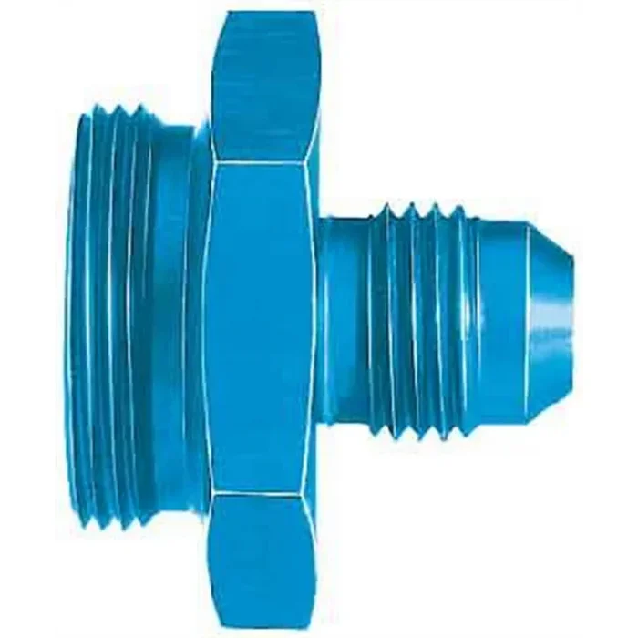 Aeroquip 6 AN Male to 1 in NPT Male Straight Adapter – Blue Anodized
