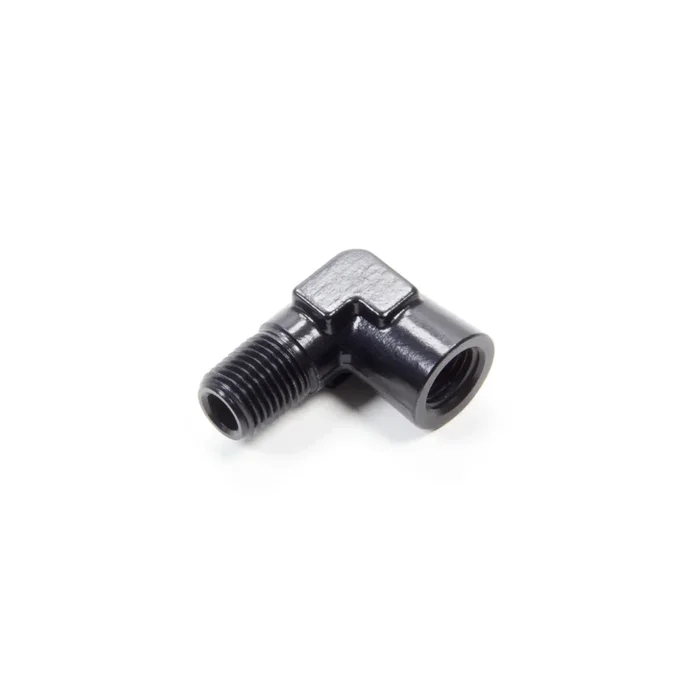 Aeroquip Black Aluminum 1/4 ” NPT Male to 1/4 ” NPT Female 90° Pipe Elbow Adapter