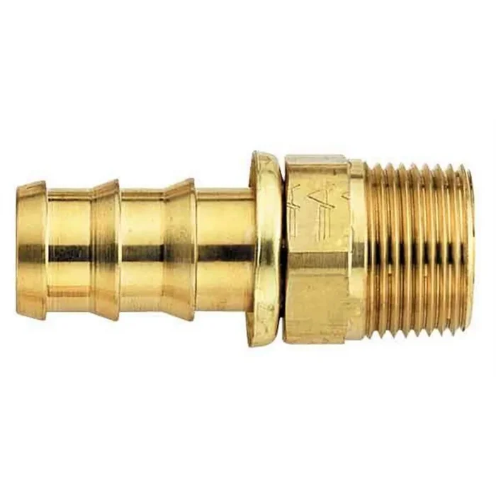 Aeroquip Brass SOCKETLESS™ -04 Straight Male Pipe Fitting – 1/4 ” NPT