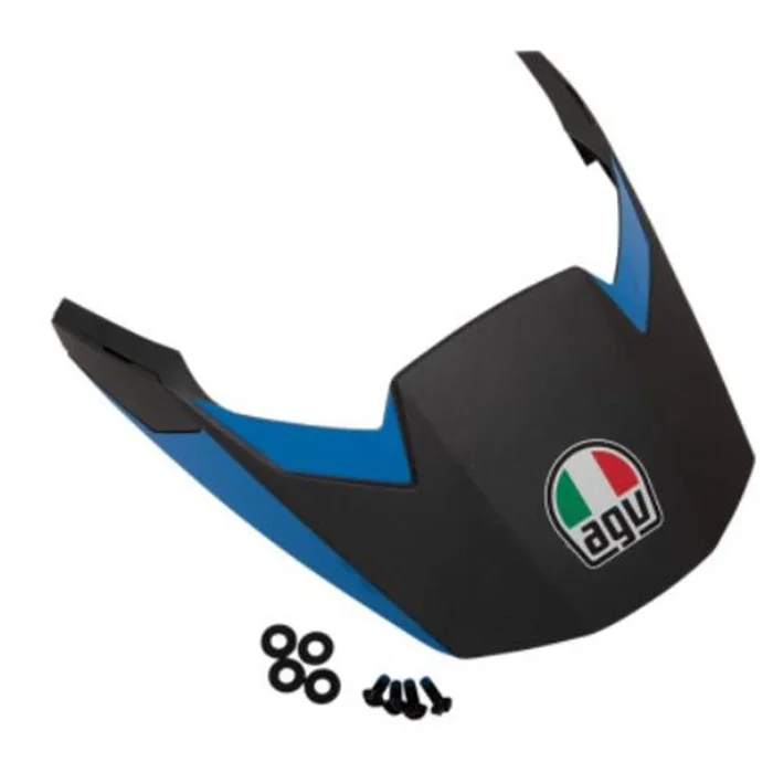 AGV Helmets AX9 Peak – Matte Black/Cyan 21KIT76325006