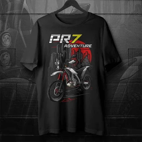 AJP PR7 White & Black on T-shirt for Riders