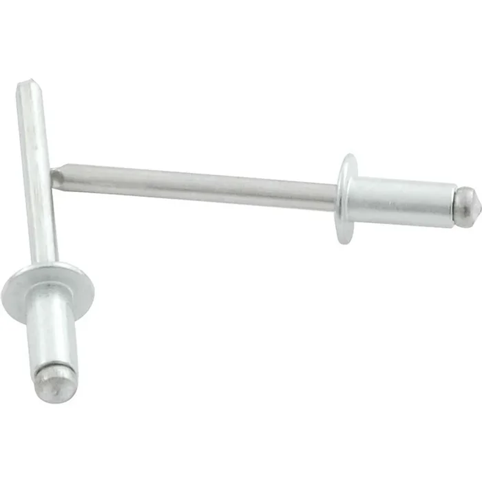 Allstar Performance 3/8 in Head Rivet – 3/16 in Mandrel – 1/8-1/4 in Grip Range – Aluminum – Set of 250