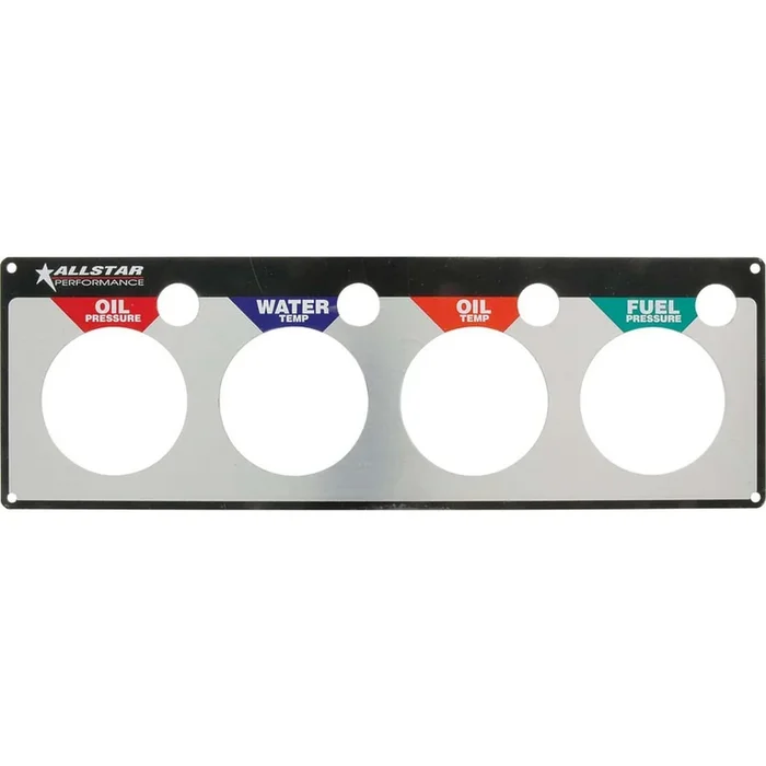 Allstar Performance Performance Replacement 4 Gauge Mounting Panel – WT/OP/OT/FP