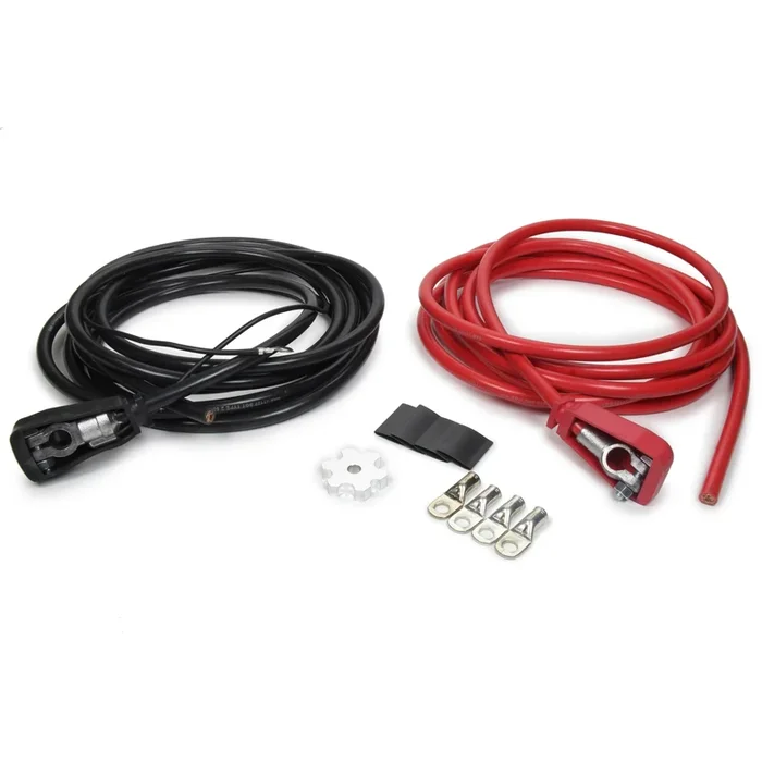 American Autowire Battery Cable Kit – Top Mount Battery Terminals – Post Adapters/Terminal Lugs/Heat Shrink Included – Copper – 18 Ft.
