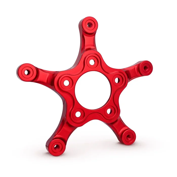 Arlen Ness Spider Rotor Adaptor – Red – 320mm 300-086