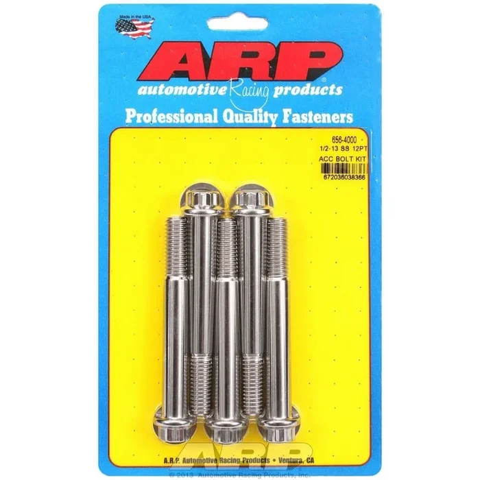 ARP 1/2-13 ” Thread Bolt 4 ” Long 9/16 ” Hex Head Stainless – Natural