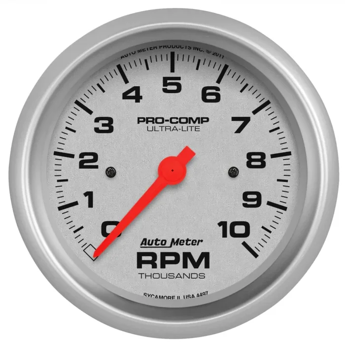 Auto Meter 10,000 RPM Ultra-Lite 3-3/8 ” In-Dash Tachometer