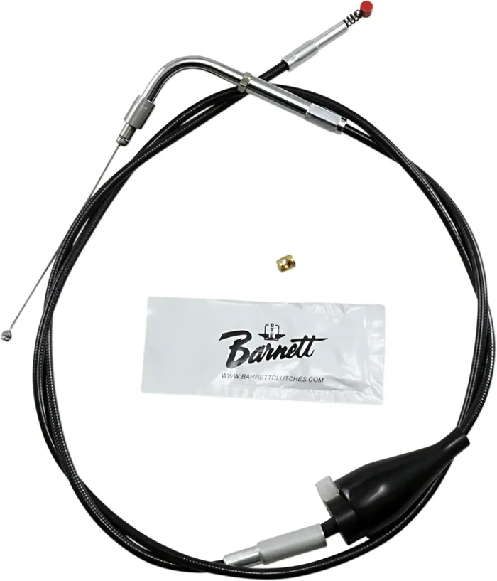 Barnett Black Vinyl Idle Cable For Harley Touring With Cruise 2002-2006