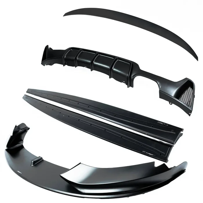 BMW 4 SERIES F36 MATTE BLACK FULL KIT (TWIN EXHAUST) – MP STYLE – BLAK BY CT CARBON