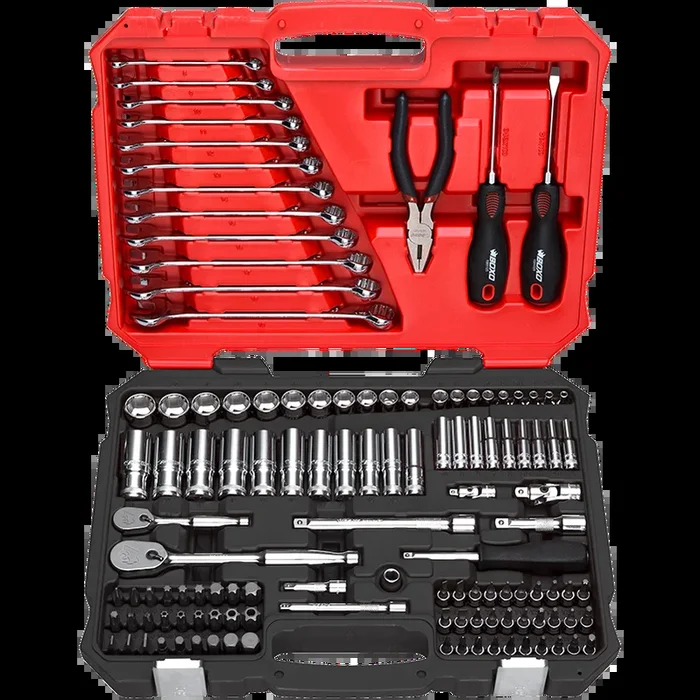 BOXO 122Pc 1/4 ” & 3/8 ” Master Tool Set