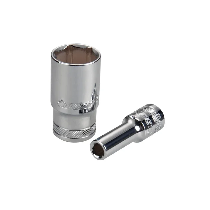 BOXO 3/8 ” 6PT Semi-Deep Socket – Sizes 7mm to 21mm