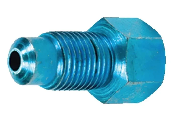 Brake Pipe Nut 3/8 “-24 Inverted Female to M10 x 1.0 Bubble Male; Line Size: 3/16 BR505