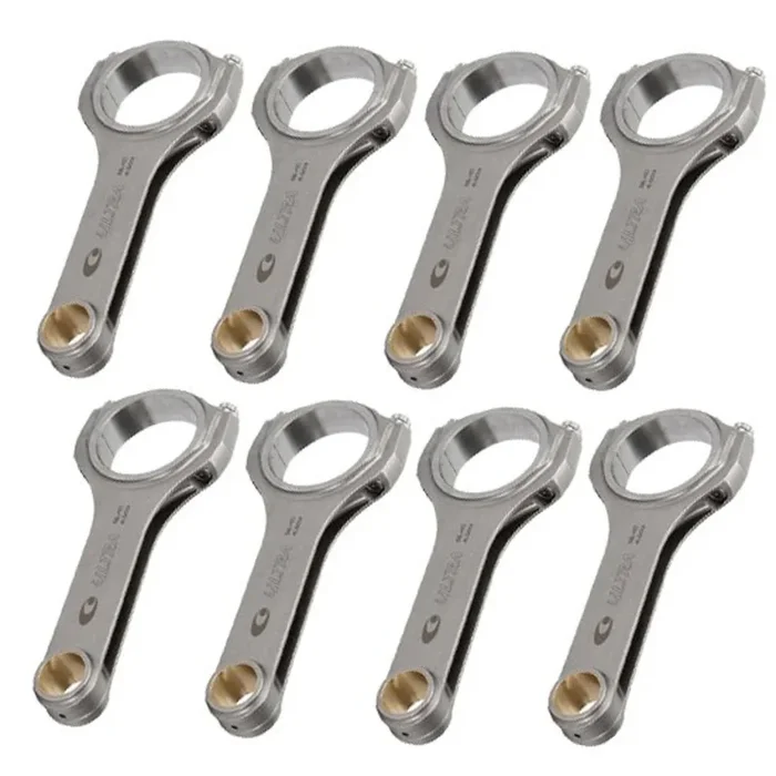 Callies Ultra XD H-Beam Connecting Rod – 6.000 in Long – Brushed – 7/16 in Cap Screws – Small Block Chevy (Set of 8)