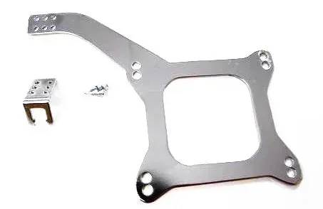Chrome Carb Linkage Plate – Holley – Edelbrock – AFB – 4 Barrel Square Bore R2333