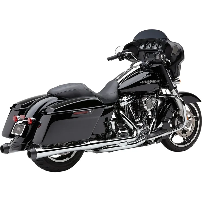 COBRA 1801-1213 6208 El Diablo Slip-On Mufflers – El Diablo 4 ” Mufflers for FL – Chrome/Black