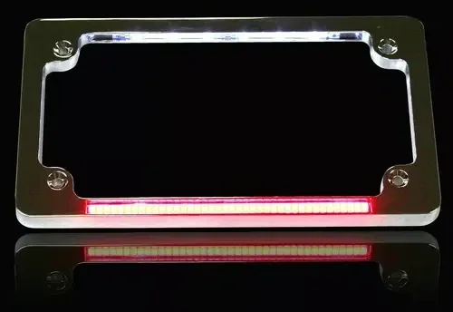 Custom Dynamics Dual LED License Plate Frame Chrome 2030-0990