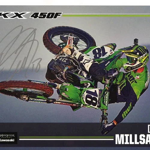 Davi MILLSAPS #18, SIGNED 8X10 PHOTO CRICKY CARMICHAEL, JEREMY MCGRATH,