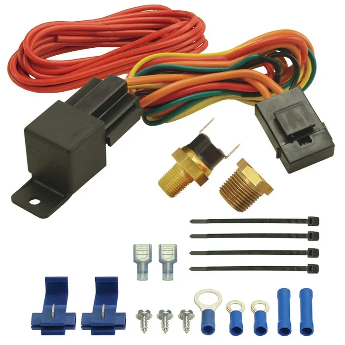 Derale 190F Fan Switch Thermostat at Relay Kit 1/8 ” & 3/8