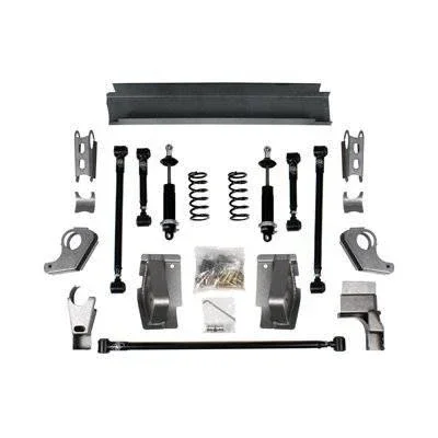 Detroit Speed Quadralink Four Link Kit – Crossmember/Panhard Bar/Shocks/Springs/Trailing Arms – Black – GM F-Body 1967-69