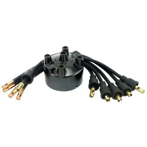 Distributor Cap & Plug Leads A-12105-M (Ford Model A 28-31, Ford Model B 32-34)