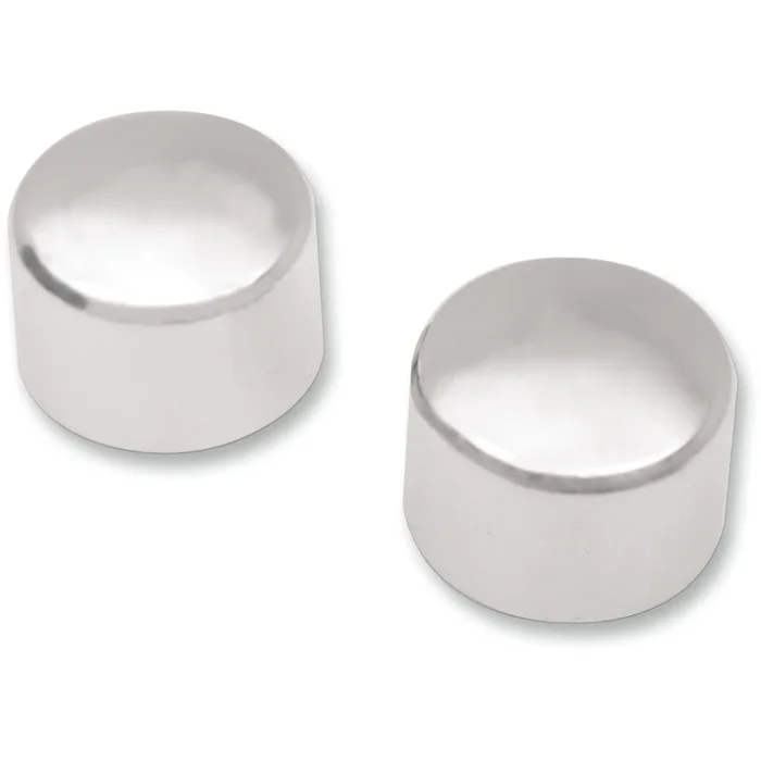 DRAG SPECIALTIES 0214-0374 Axle Caps chrome – front