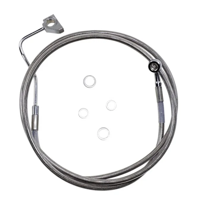 Drag Specialties +4 ” Brake Line – Front – Stainless Steel – 14-5FL with ABS [MPN: 1741-3990]