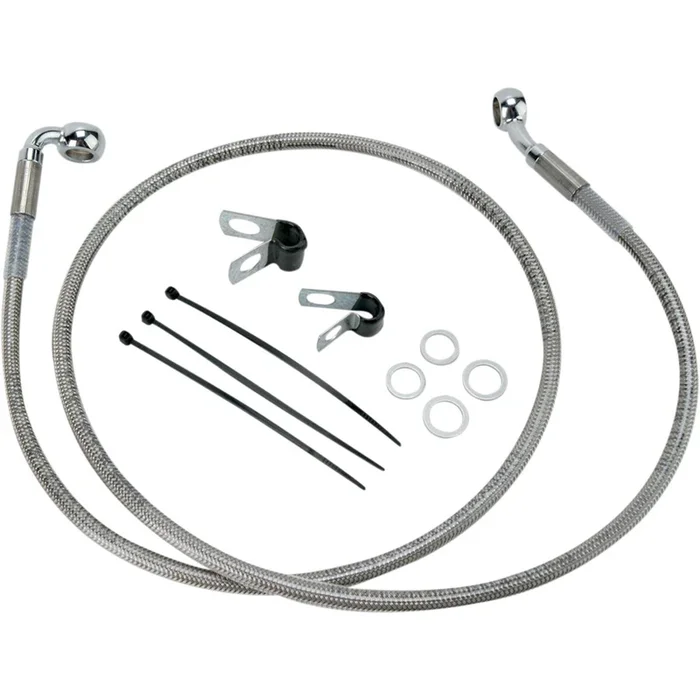 Drag Specialties +6 ” Brake Line – Front – Stainless Steel – FXD 00-5 1741-2682