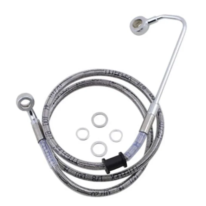 Drag Specialties Brake Line – 15-17 Softail – Stainless Steel +8 ” 1741-5780
