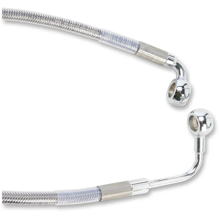 Drag Specialties Rear Brake Line – 25 “, 20 ” – Clear Stainless Steel [MPN: 1741-3849]