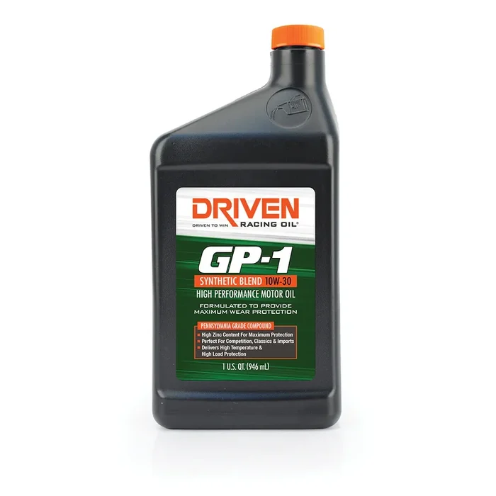 Driven GP-1 10W-30 Synthetic Blend High Performance Oil – 1 Quart Bottle