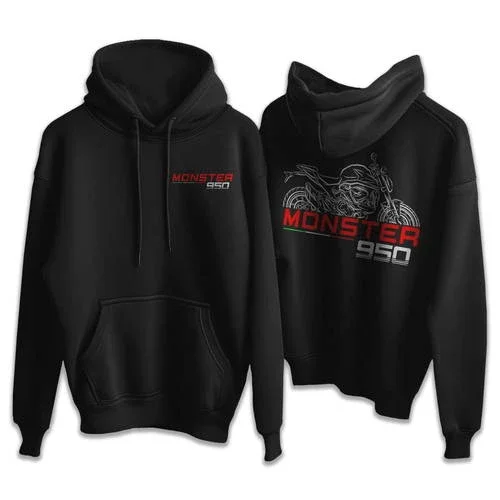 Ducati Monster 950 2021-2024 Hoodie, Motorcycle Pullover Hoodie for Riders