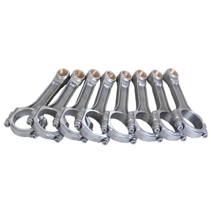 Eagle “SIR ” I-Beam Forged 5140 Steel Connecting Rods – SB Chevy – Bushed Pin – 6.125 ” Length – 600 Grams – (Set of 8)