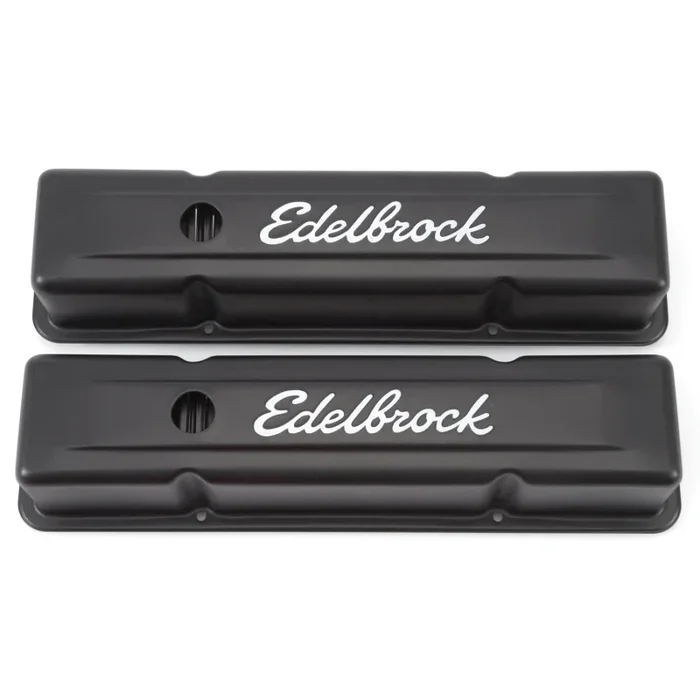 Edelbrock Signature Series Valve Cover – Small Block Chevrolet-’59-’86-Tall – Black