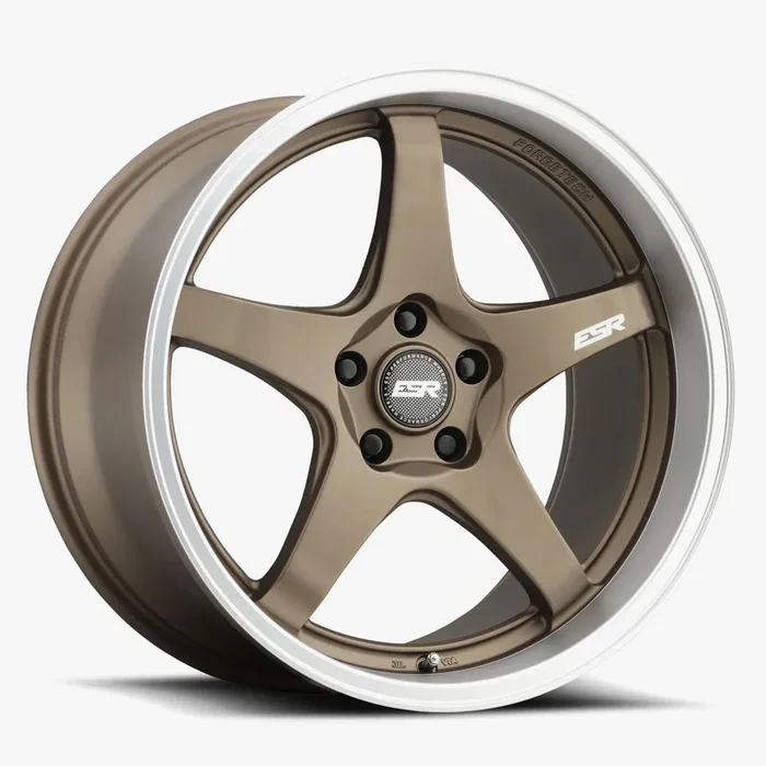 ESR Wheels APX5 18×10.5 5×120.6 ET22 Matte Bronze w/ Machined Lip 80551422 APX5MBRNZ-ML 5X120.6