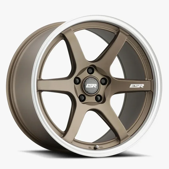 ESR Wheels APX6 18×9.5 5×120.6 ET35 Matte Bronze w/ Machined Lip 89551435 APX6MBRNZ-ML 5X120.6