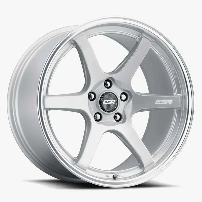 ESR Wheels APX6 19×10.5 5×110 ET22 Hyper Silver w/ Machined Lip 90551422 APX6HS-ML 5X110