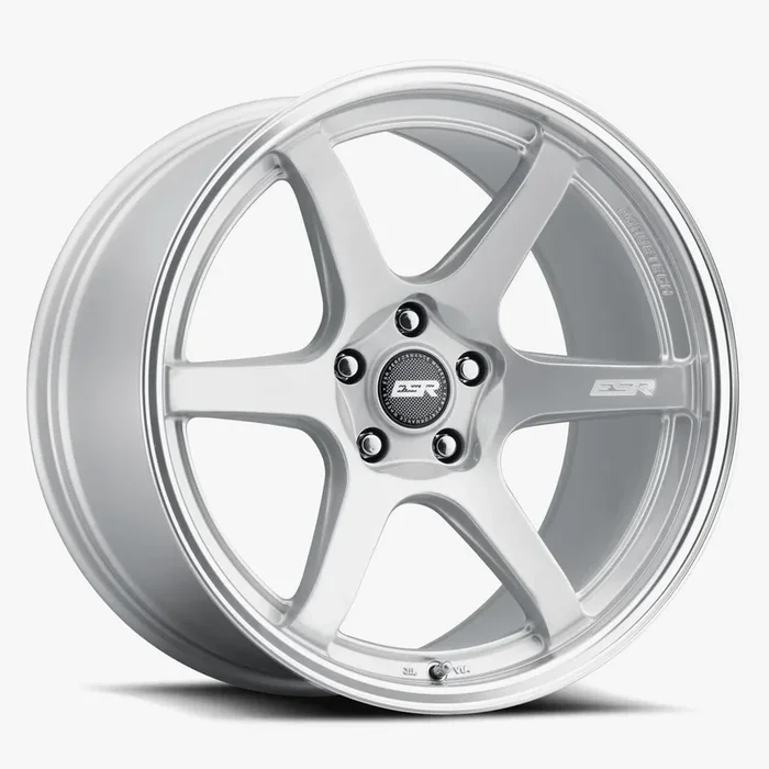 ESR Wheels APX6 19×9.5 Blank ET-10-35 Hyper Silver w/ Machined Lip 995111CC APX6HS-ML