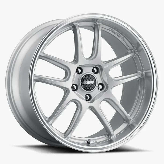 ESR Wheels APX8 19×9.5 5×120 ET22 Hyper Silver w/ Machined Lip 99551422 APX8HS-ML 5X120