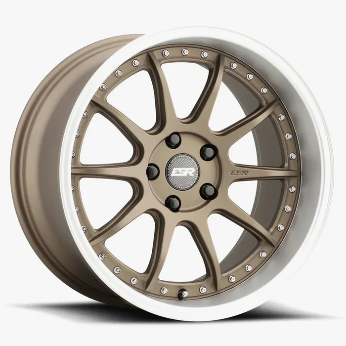 ESR Wheels CS12 18×9.5 5×112 ET35 Matte Bronze w/ Machined Lip 89551435 CS12MBRNZ-ML 5X112