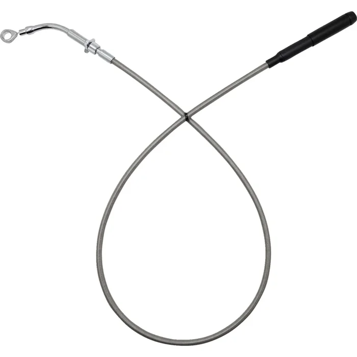 FAT BAGGERS INC. 0652-3260 118006-C EZ Install Upper Clutch Cable flh/flt – +6 ” – braided stainless steel/chrome