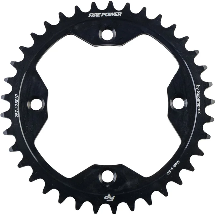 Fire Power Rear Sprocket – Steel – 37T – Black FPS-1350-37-BLK